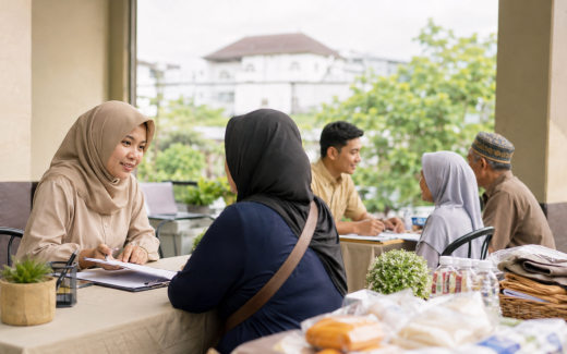 Ilustrasi penyaluran zakat produktif dan bantuan sosial di Kota Bandung