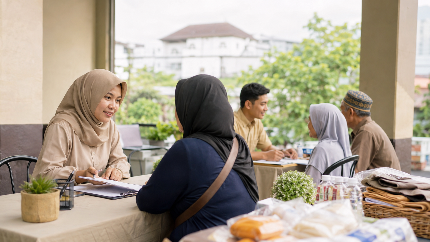 Ilustrasi penyaluran zakat produktif dan bantuan sosial di Kota Bandung