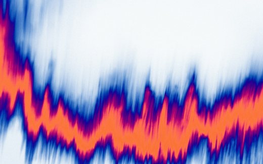 Grafik gelombang seismik untuk ilustrasi rangkaian gempa Kabupaten Bandung